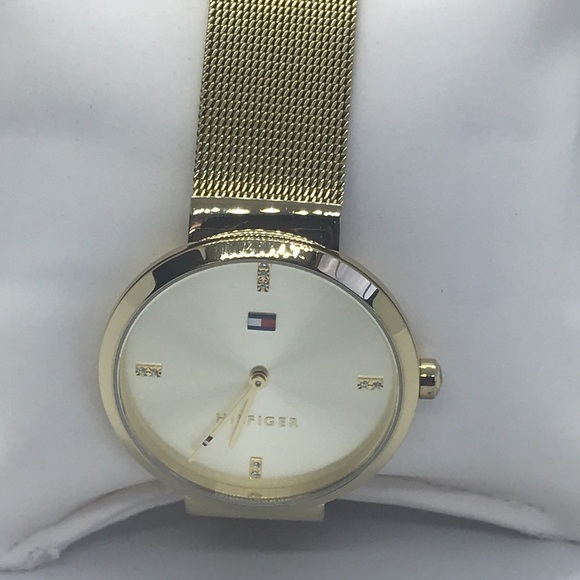 BNWT Tommy Hilfiger unisex slim Gold watch - Picture 11 of 11